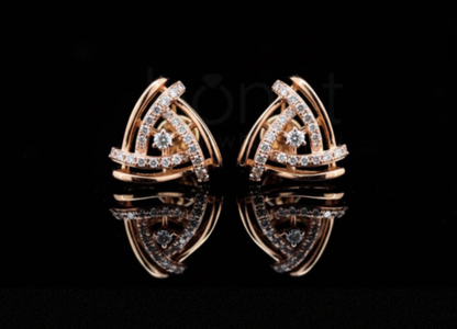 Eternal Trinity Moissanite Diamond Earrings | D Color • VVS Clarity • Ideal Cut