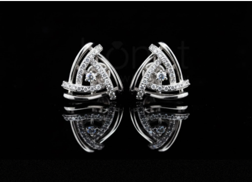 Eternal Trinity Lab-Grown Diamond Earrings | EF Color • VVS/VS Clarity • Ideal Cut