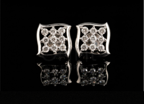 Radiant Bloom Lab-Grown Diamond Stud Earrings | EF Color • VVS/VS Clarity • Ideal Cut