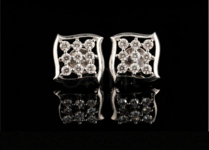 Radiant Bloom Lab-Grown Diamond Stud Earrings | EF Color • VVS/VS Clarity • Ideal Cut
