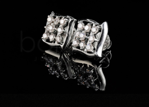 Radiant Bloom Lab-Grown Diamond Stud Earrings | EF Color • VVS/VS Clarity • Ideal Cut