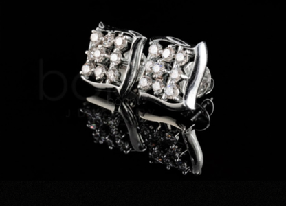 Radiant Bloom Lab-Grown Diamond Stud Earrings | EF Color • VVS/VS Clarity • Ideal Cut