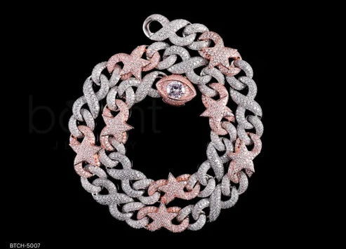 Bonnt Eternal Ice Cuban Chain – D Color VVS Moissanite Diamond Hip Hop Necklace