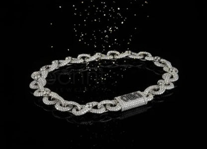 Iced Moissanite Cuban Chain Necklace – D Color VVS, Luxury Hip Hop Statement