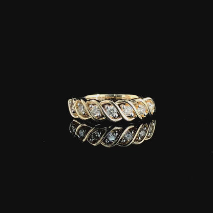 Infinity Twist Moissanite Diamond Band in D Color VVS | Timeless Luxury Wedding & Fashion Ring
